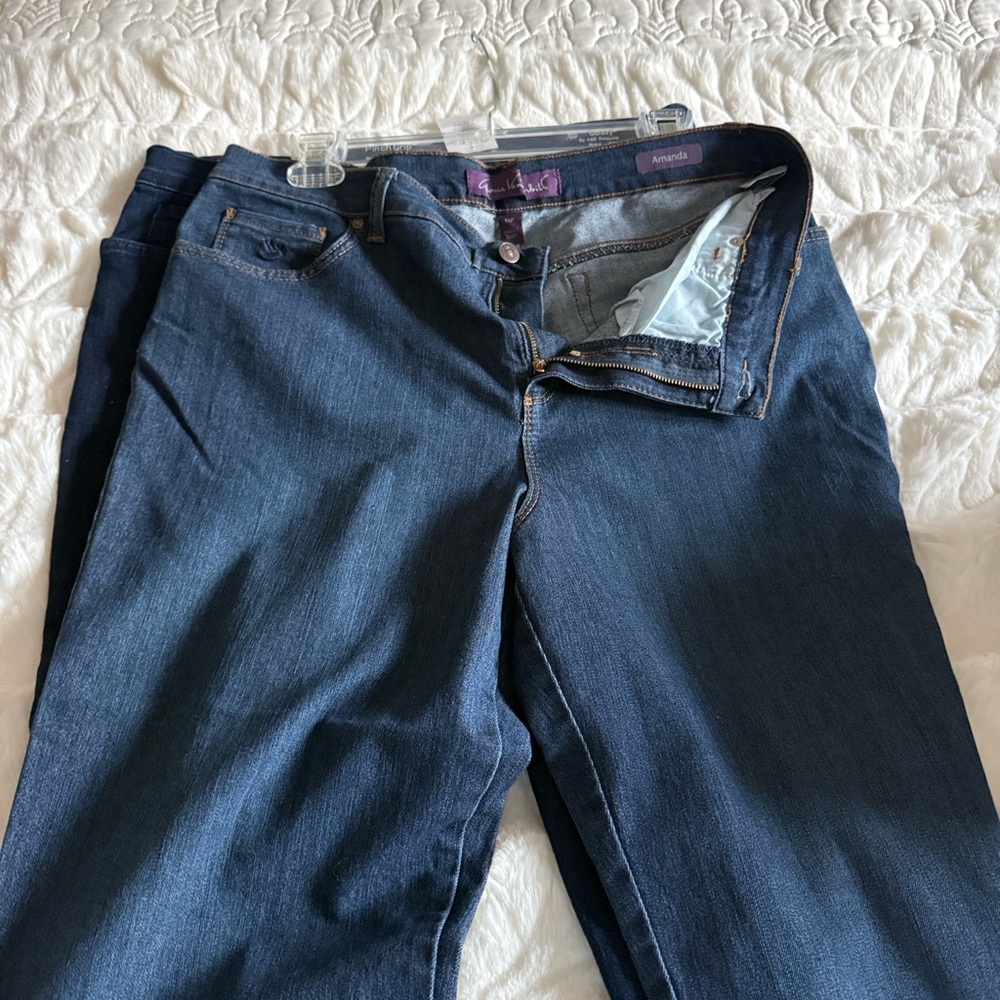 Gloria Vanderbilt Dark Blue Straight Leg Jeans